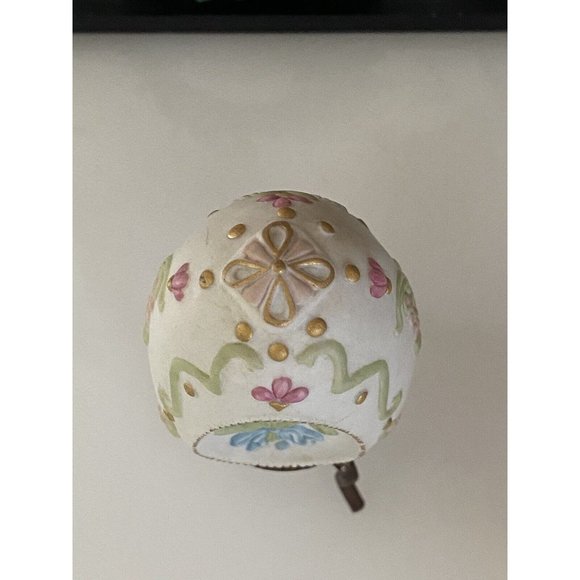 Cybis Floral Egg Franklin Mint Collectors Treasury with Stand 3" Vintage 1981 - Picture 15 of 16